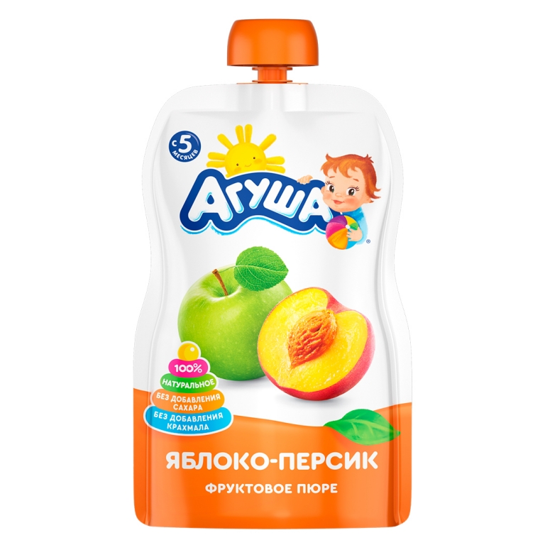 Խյուս խնձոր դեղձ 90գ